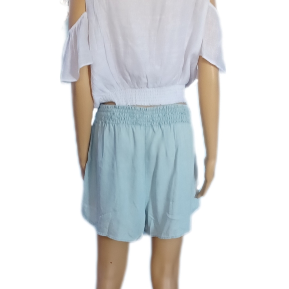 NEW!Guess XL blue smock tulip shorts - Picture 7 of 12